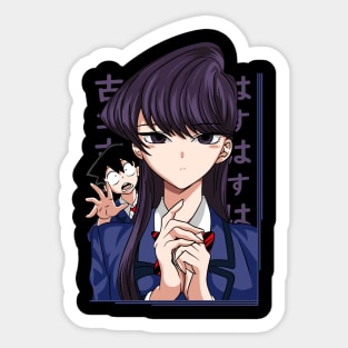 Komi Can't Communicate Cool Design Sticker